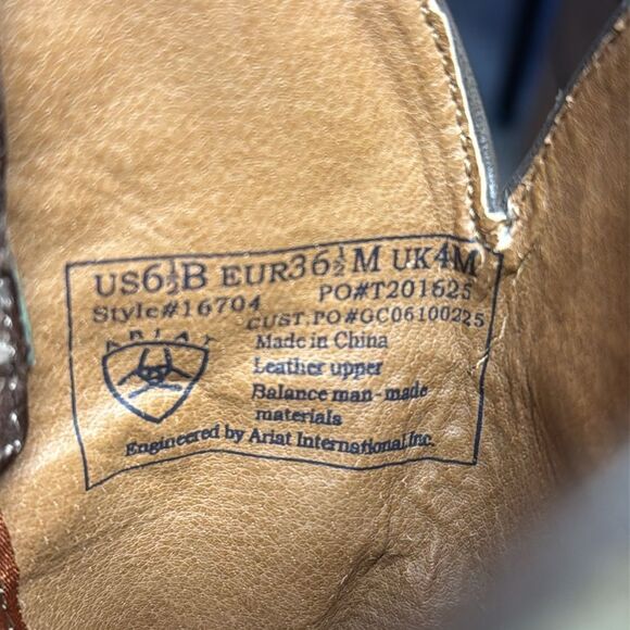 Ariat Womens Cowboy Western Boots 16704 Rodeo Stars Size 6.5 - Picture 10 of 15